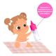 Brinquedo Infantil Cotiplás Soffy Babby Kit Alimentação Rosa